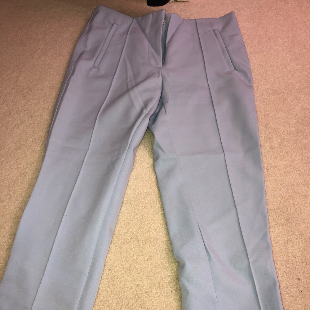 Baby blue skinny business pants